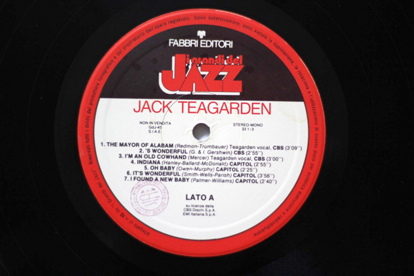 Jack Teagarden - Jack Teagarden | Fabbri Editori (GdJ 45) - 4