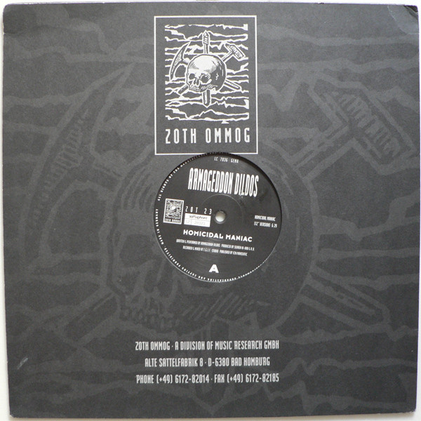 Armageddon Dildos - Homicidal Maniac | Zoth Ommog (ZOT 23)