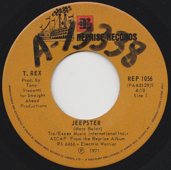 T. Rex - Jeepster | Reprise Records (REP 1056) T. Rex - Jeepster | Reprise Records (REP 1056)