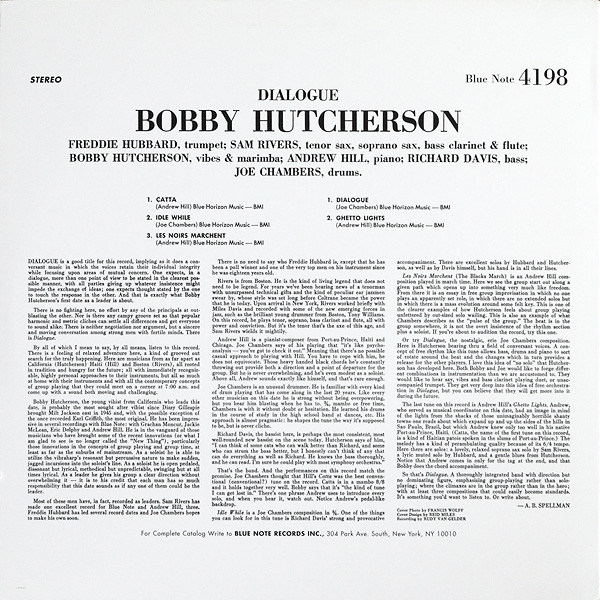 Bobby Hutcherson - Dialogue | Blue Note (BLP 4198) - 2