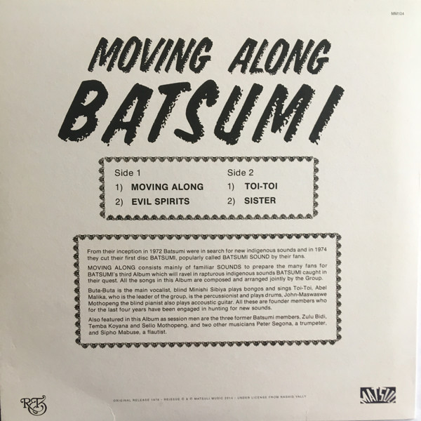 Batsumi - Moving Along | Matsuli Music (MM104) - 2 Batsumi - Moving Along | Matsuli Music (MM104) - 2