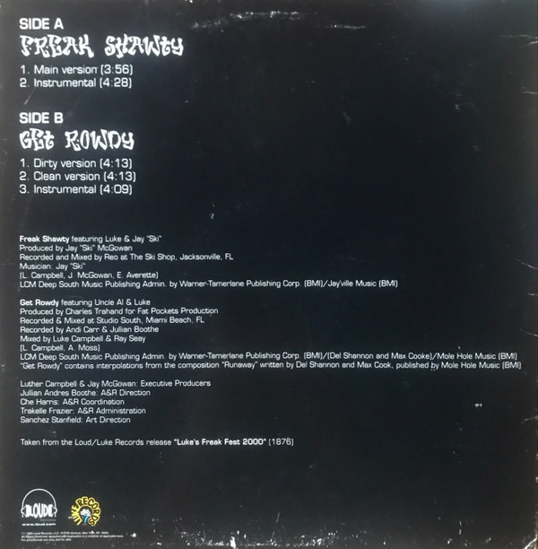 Luke & Jay "Ski" McGowan - Freak Shawty | Luke Records (none) Luke & Jay "Ski" McGowan - Freak Shawty | Luke Records (none)