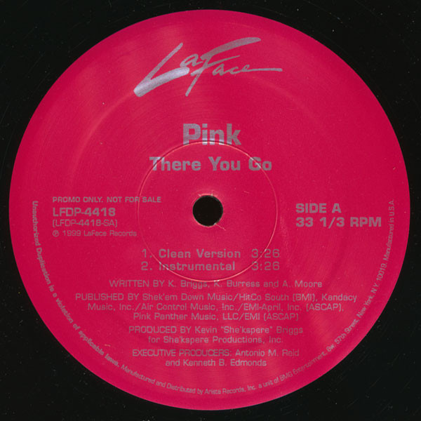 Pink! - There You Go | LaFace Records (LFDP-4418)