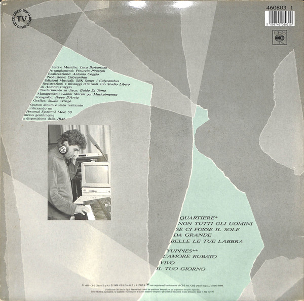 Luca Barbarossa - Non Tutti Gli Uomini | CBS (460803 1) - main