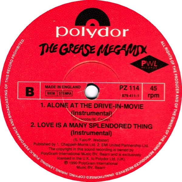 John Travolta & Olivia Newton-John - The Grease Megamix | Polydor (879 411-1) - 4
