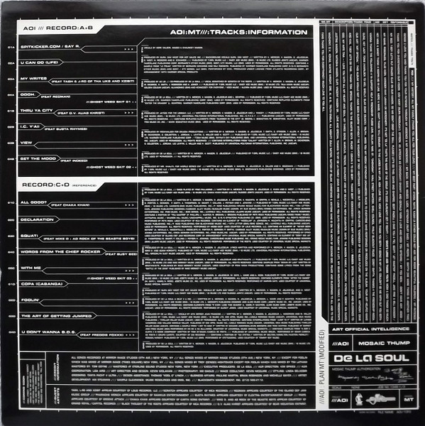 De La Soul - Art Official Intelligence: Mosaic Thump | Tommy Boy (TBV 1348) - 4