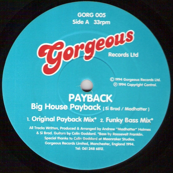 Payback - Big House Payback | Gorgeous Records (GORG 005)
