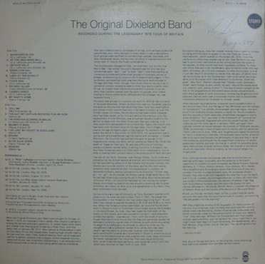 Original Dixieland Jazz Band - The London Recordings | World Record Club (R-03039) - 2 Original Dixieland Jazz Band - The London Recordings | World Record Club (R-03039) - 2