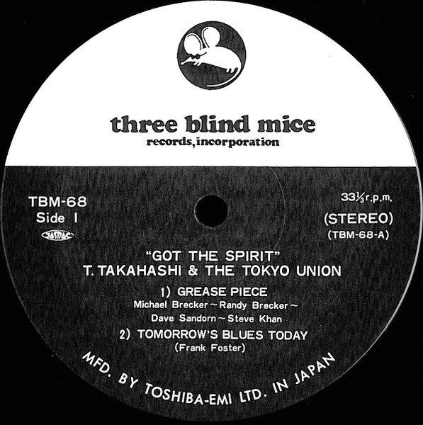 Tatsuya Takahashi & Tokyo Union - Got The Spirit | Three Blind Mice (TBM-68) - 4