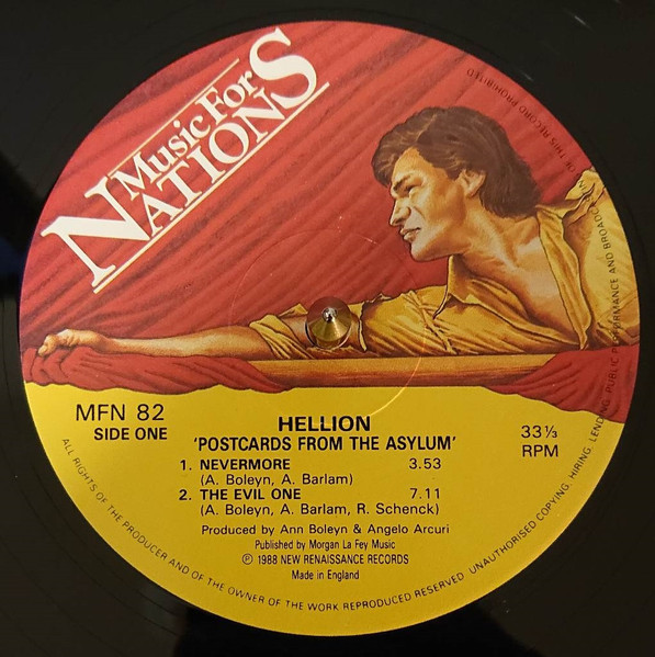 Hellion - Postcards From The Asylum | Music For Nations (MFN 82) - 3 Hellion - Postcards From The Asylum | Music For Nations (MFN 82) - 3