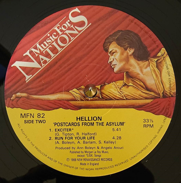 Hellion - Postcards From The Asylum | Music For Nations (MFN 82) - 4 Hellion - Postcards From The Asylum | Music For Nations (MFN 82) - 4