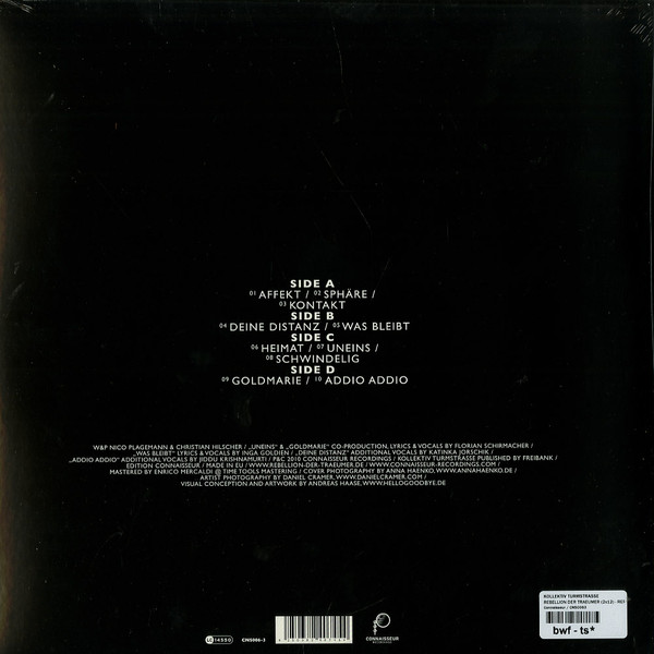 Kollektiv Turmstrasse - Rebellion Der Träumer | Connaisseur Recordings (CNS006-3) - 2