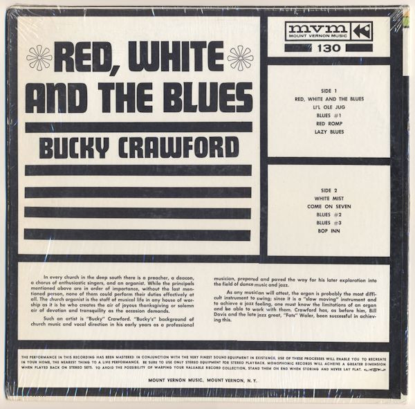 Bucky Crawford - Red, White And The Blues | Mount Vernon Music (MVS 130) - 2 Bucky Crawford - Red, White And The Blues | Mount Vernon Music (MVS 130) - 2