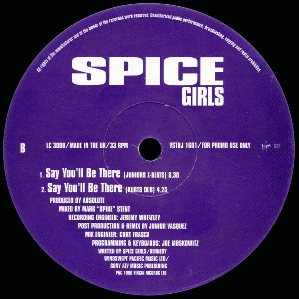 Spice Girls - Say You'll Be There | Virgin (VSTDJ 1601) - 4 Spice Girls - Say You'll Be There | Virgin (VSTDJ 1601) - 4