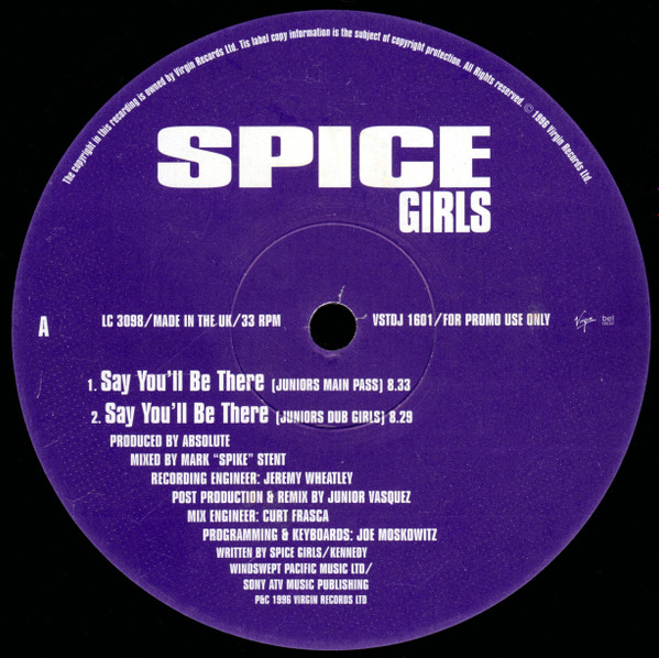 Spice Girls - Say You'll Be There | Virgin (VSTDJ 1601) - 3 Spice Girls - Say You'll Be There | Virgin (VSTDJ 1601) - 3