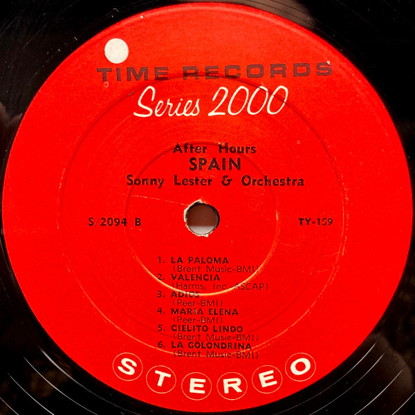 Sonny Lester & His Orchestra - After Hours Spain | Time Records (S/2094) - 4 Sonny Lester & His Orchestra - After Hours Spain | Time Records (S/2094) - 4