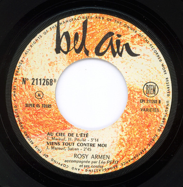 Rosy Armen - Yes Mi Siroun | Bel Air (211 268) - 4