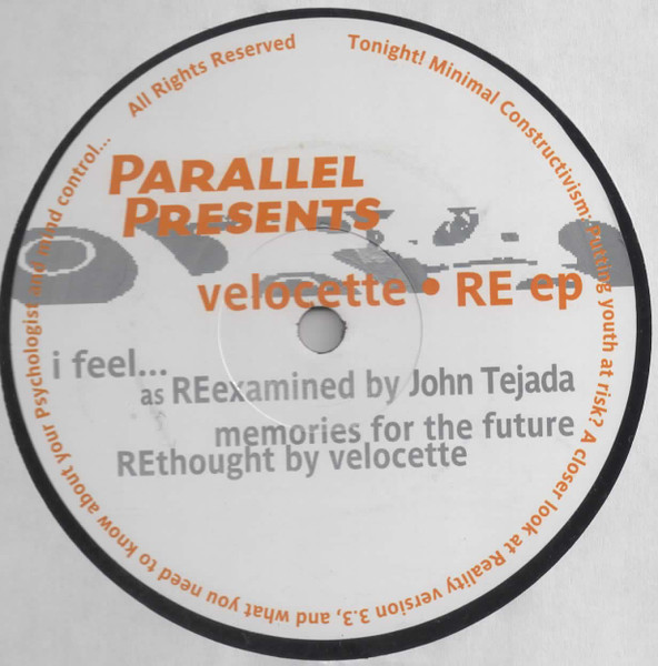 Velocette - RE EP | Parallel Recordings, Ltd. (PRL-006)