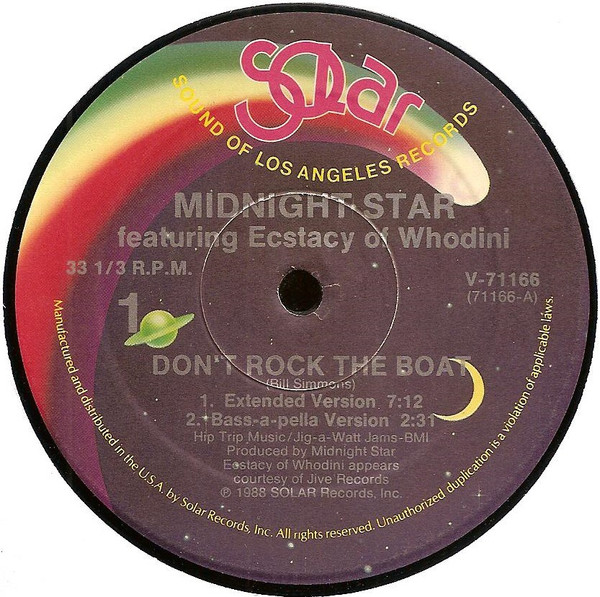 Midnight Star Featuring Ecstacy - Don't Rock The Boat | Solar (V-71166)