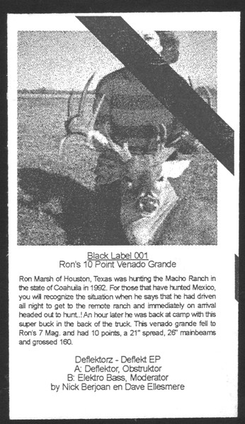 Deflektorz - Deflekt EP | Black Label (BL001)