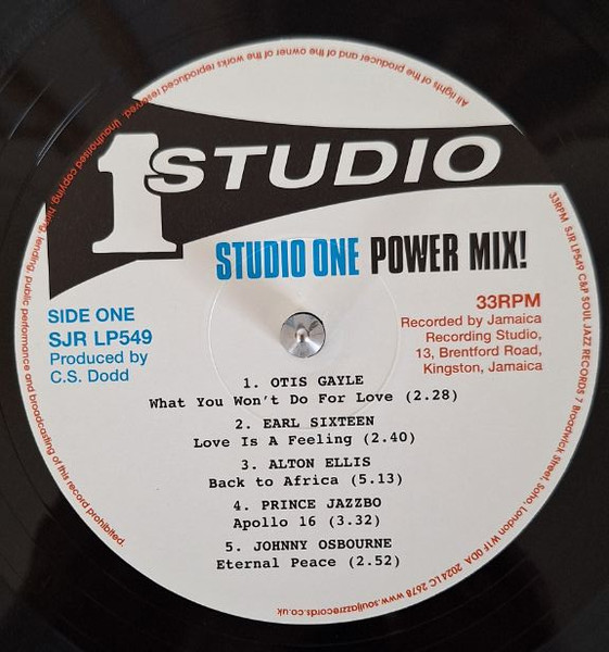Various - Studio One Power Mix! | Soul Jazz Records (SJR LP 549) - 4 Various - Studio One Power Mix! | Soul Jazz Records (SJR LP 549) - 4