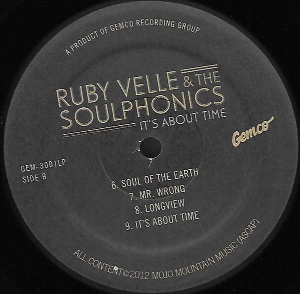 Ruby Velle & The Soulphonics - It's About Time | Gemco (GEM-3001LP) - 4