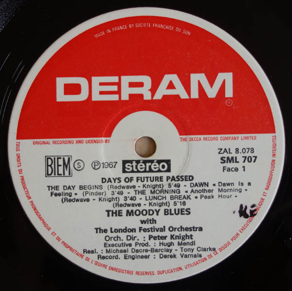 The Moody Blues With The London Festival Orchestra Conducted By Peter Knight - Days Of Future Passed | Deram (SML 707) - 3 The Moody Blues With The London Festival Orchestra Conducted By Peter Knight - Days Of Future Passed | Deram (SML 707) - 3