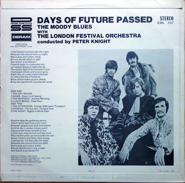 The Moody Blues With The London Festival Orchestra Conducted By Peter Knight - Days Of Future Passed | Deram (SML 707) - 2 The Moody Blues With The London Festival Orchestra Conducted By Peter Knight - Days Of Future Passed | Deram (SML 707) - 2
