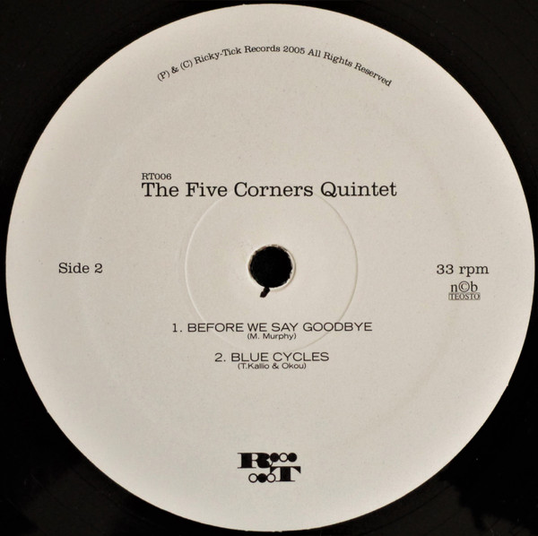The Five Corners Quintet - Cornerstones EP | Ricky-Tick Records (RT006) - 4