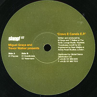 Miguel Graca & Trevor Walker - Cravo E Canela E.P. | Slang! Recordings (Slang!02)