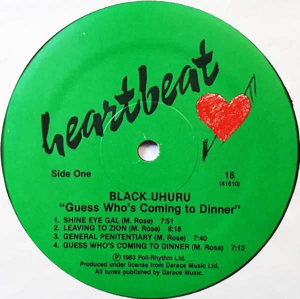 Black Uhuru - Guess Who's Coming To Dinner | Heartbeat Records (HB18) - 3