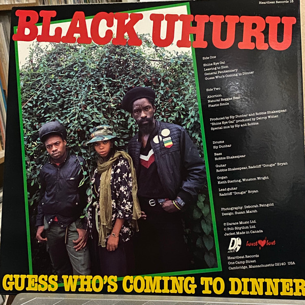 Black Uhuru - Guess Who's Coming To Dinner | Heartbeat Records (HB18) - 2