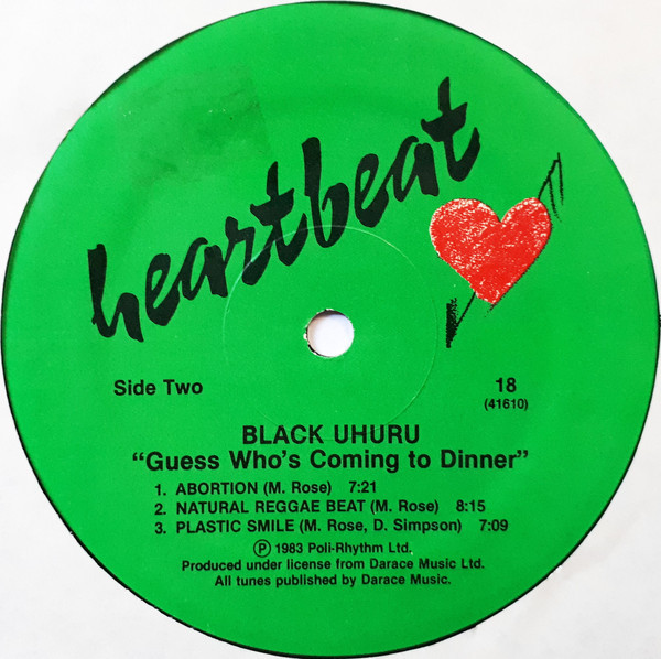 Black Uhuru - Guess Who's Coming To Dinner | Heartbeat Records (HB18) - 4