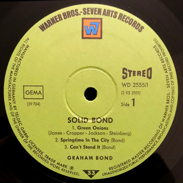 Graham Bond - Solid Bond | Warner Bros. - Seven Arts Records (WD 2555/1-2) - 4 Graham Bond - Solid Bond | Warner Bros. - Seven Arts Records (WD 2555/1-2) - 4