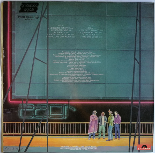 Cánovas, Rodrigo, Adolfo Y Guzmán - 1985 | Polydor (825 664-1) - 2