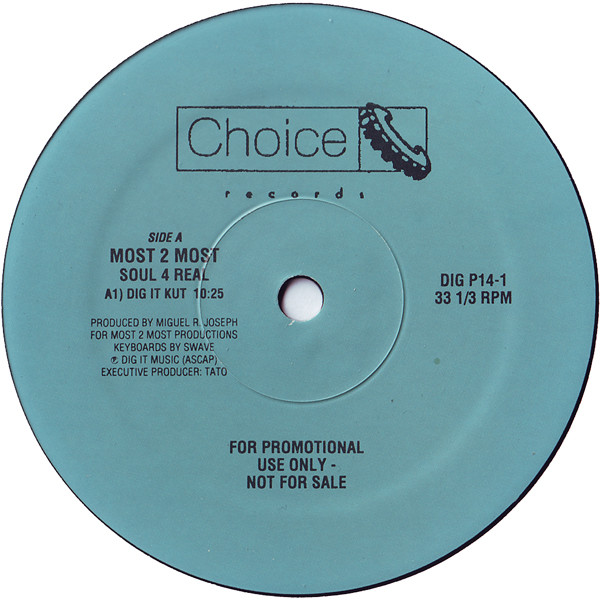 Most 2 Most / Julian Golson - Soul 4 Real / Open Your Eyes | Choice Records (DIG P14-1)