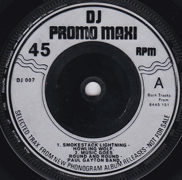 Howlin' Wolf / Paul Gayten / Jimmy McCracklin / Woody Herman - DJ Promo Maxi EP | Phonogram (DJ 007)