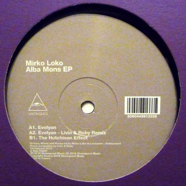 Mirko Loko - Alba Mons EP | Visionquest (VQ057)