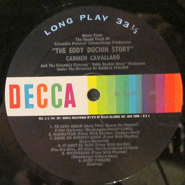 Carmen Cavallaro - The Eddy Duchin Story | Decca (DL 8289) - 2