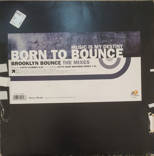 Brooklyn Bounce - Born To Bounce (Music Is My Destiny) (The Mixes) | Dance Division (DAD 670925 8) - main