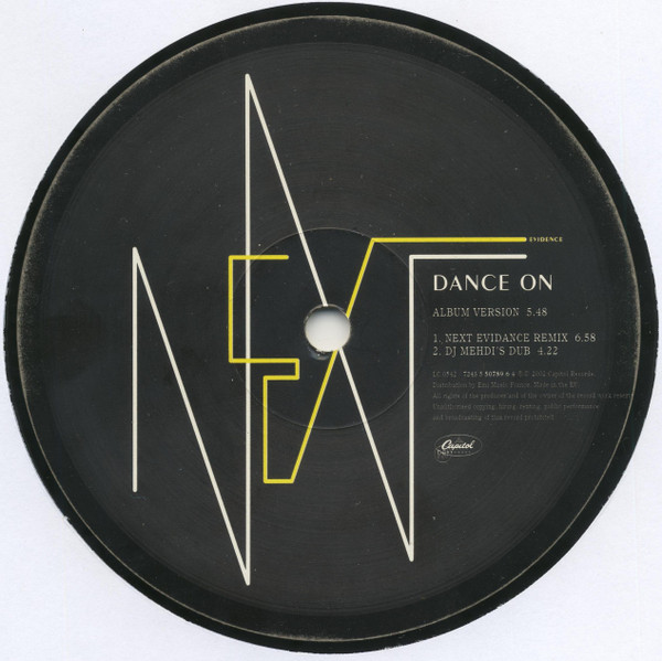 Next Evidence - Dance On | Basic Recordings (7243 5 50789 6 4) - 3