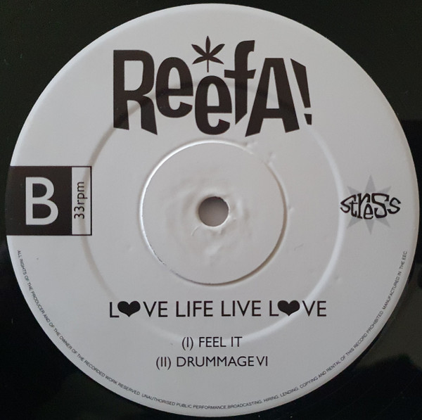 Reefa! - Love Life Live Love (Sampla 1) | Stress Records (STRS LP4) - 4