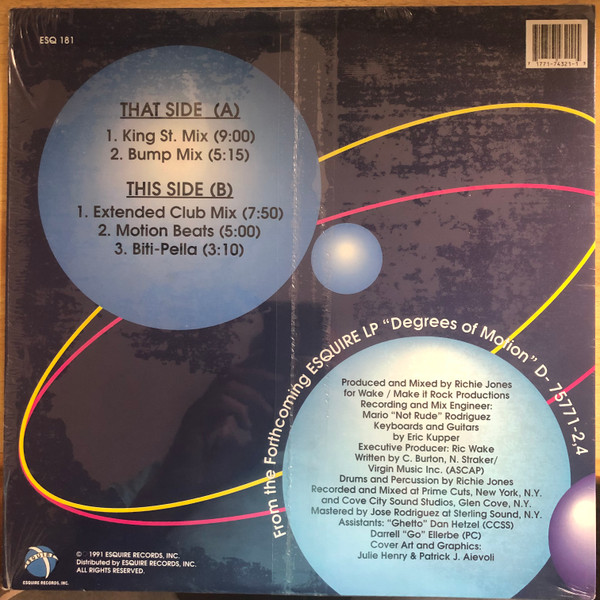 Degrees Of Motion Featuring Biti Strauchn - Do You Want It Right Now | Esquire Records (ESQ 181) - 2