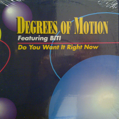 Degrees Of Motion Featuring Biti Strauchn - Do You Want It Right Now | Esquire Records (ESQ 181) - main