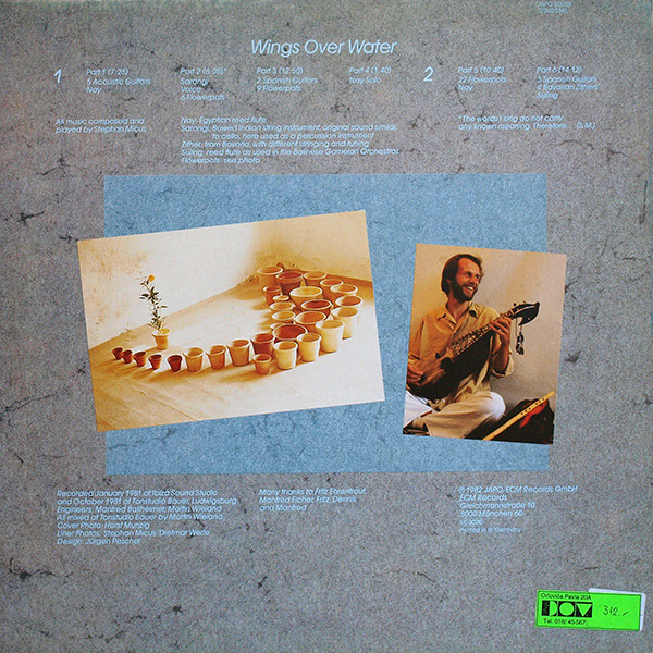 Stephan Micus - Wings Over Water | Japo Records (JAPO 60038) - 2