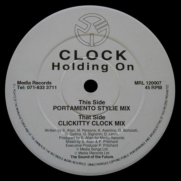 Clock - Holding On | Media Records (MRL 120007) - main