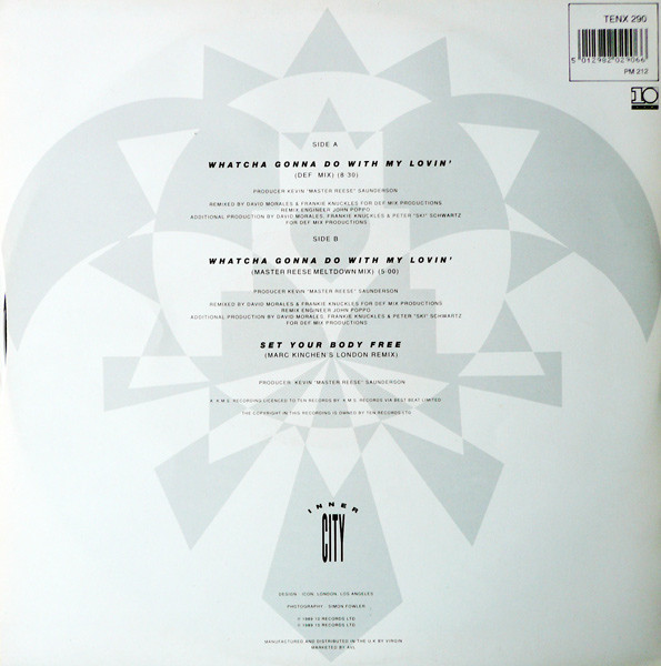 Inner City - Whatcha Gonna Do With My Lovin' | 10 Records (TENX 290) - 2 Inner City - Whatcha Gonna Do With My Lovin' | 10 Records (TENX 290) - 2