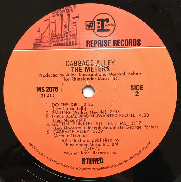 The Meters - Cabbage Alley - LP | Reprise Records (MS 2076) - 4