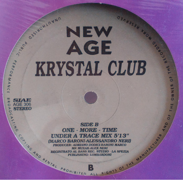 Krystal Club - One More Time | New Age (AGE 306) - 2