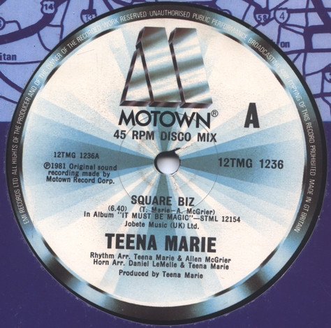 Teena Marie - Square Biz | Motown (12TMG 1236) - main
